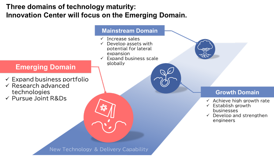 Fig. 1. Main domain focus of Innovation Center