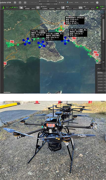 図2：運航管理システムにおけるドローン退避