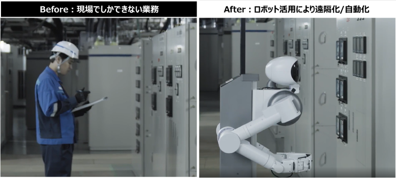 図1:ロボット導入前後の業務イメージ