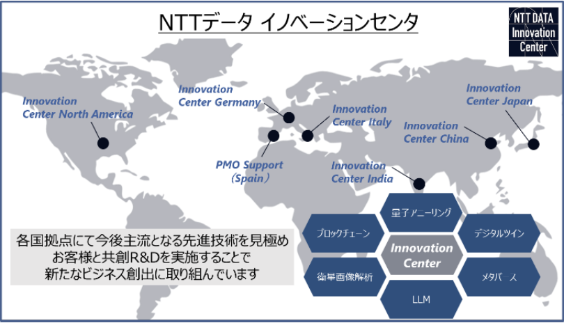 参考：グローバル6カ国に「イノベーションセンタ」を設立