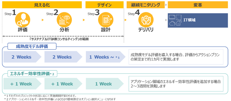 図1:「サステナブルIT診断コンサルティング」の提供イメージ