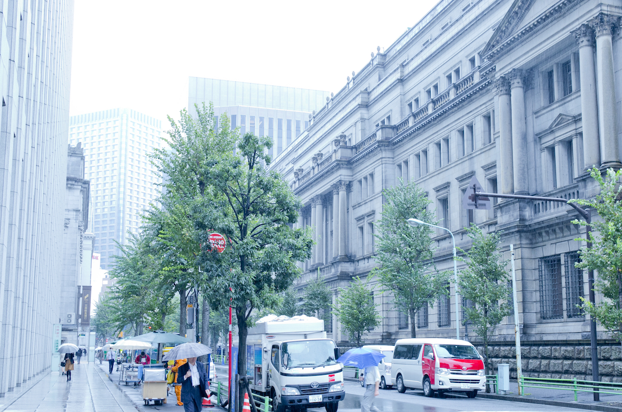楠さんがCTOを務めるJapan Digital Designがある日本橋。日本銀行があり、日本の金融の中心地