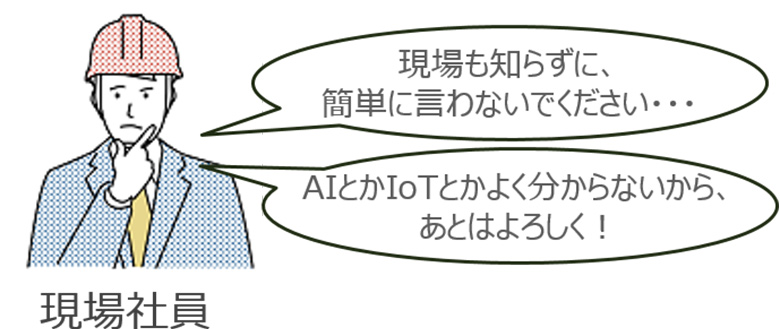 図2：現場をうまく巻き込めていないケース