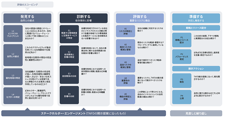 図4：LEAPアプローチ（出典：TNFD）