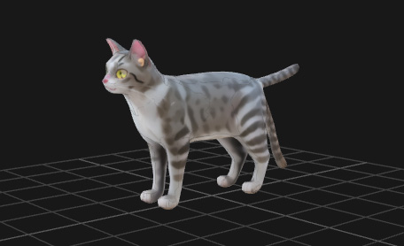 図4：3D生成AI（meshy.ai）により作成された3Dモデルの例