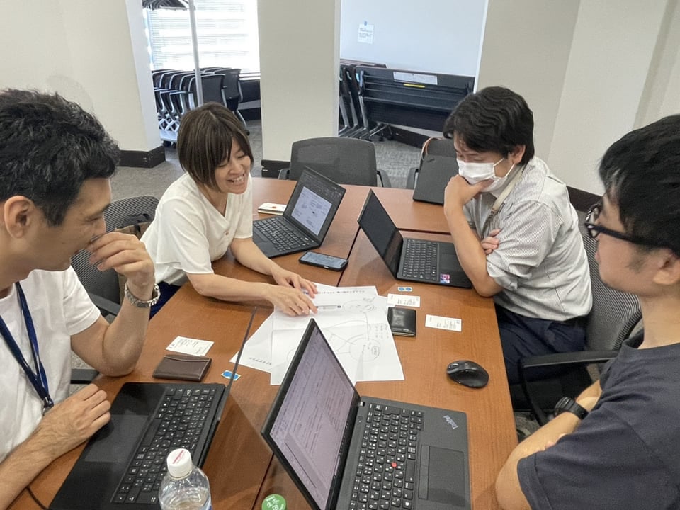 Gチームのディスカッションの様子